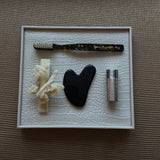 Papillon Barrette in Crème Marbre