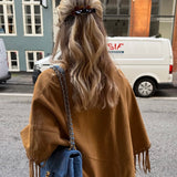 Fleur Barrette in Amber