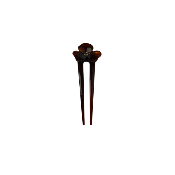 The Fleur Pin in Amber