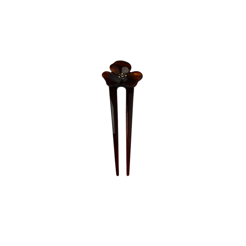 The Fleur Pin in Amber