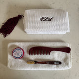 Sweetheart Wide Tooth Comb in Burgundy