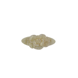 Rose Barrette in Ivory Marble