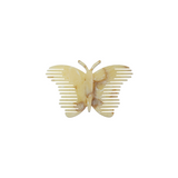 Papillon Pocket Comb in Crème Marbre