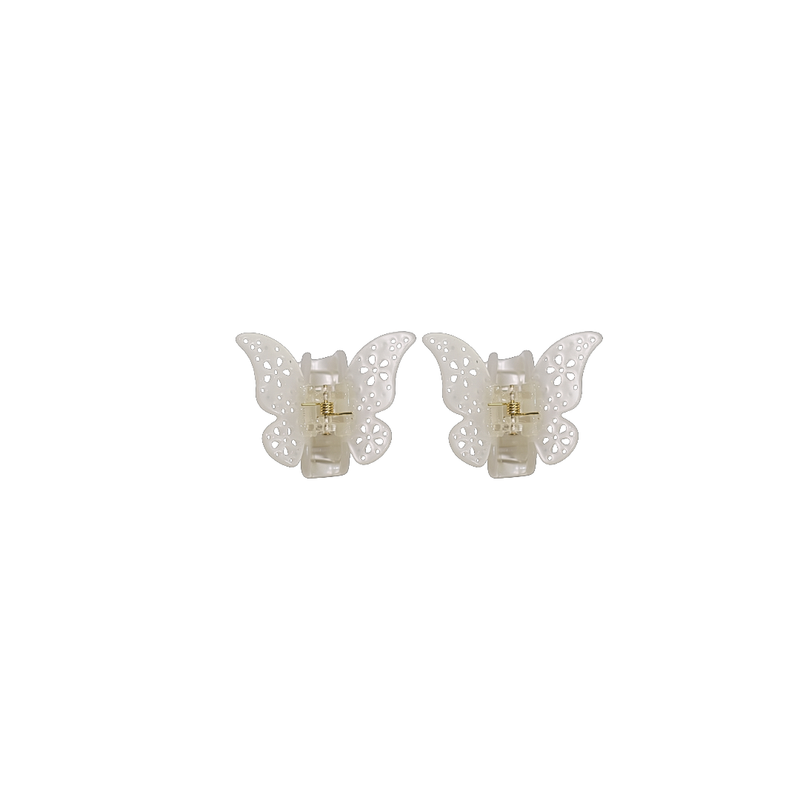 Petit Papillon Clip in Blanc