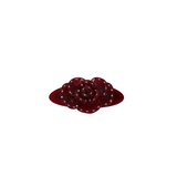 Rose Barrette in Ruby Red