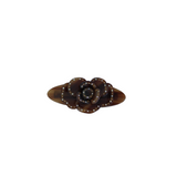 Rose Barrette in Walnut