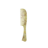 Sweetheart Wide Tooth Comb in Crème Marbre