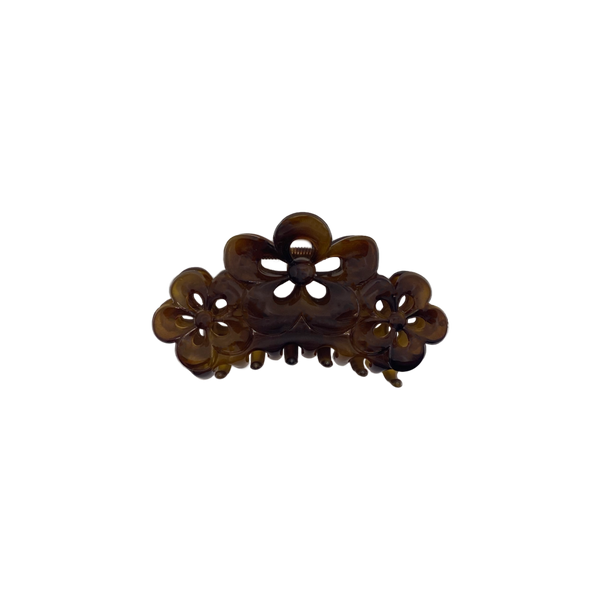 Brown Flower Hair Clip