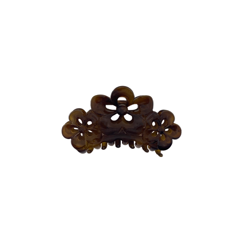 Brown Flower Hair Clip